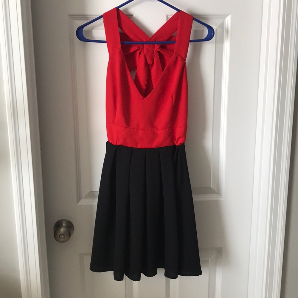 Francesca’s Black and Red Dress